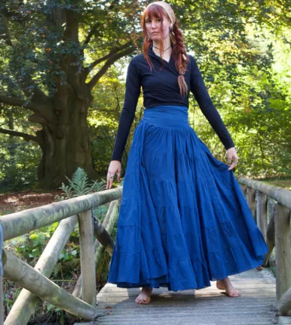 The TwoSisters Gypsy|Gypsy Rokken-Real Gypsy Rok Koren Blauw (ook extra breed)