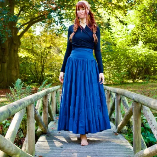 The TwoSisters Gypsy|Gypsy Rokken-Real Gypsy Rok Koren Blauw (ook extra breed)
