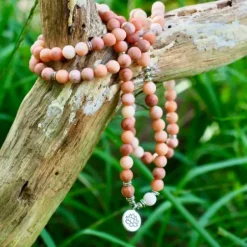 The TwoSisters Kettingen|Buddhist Malas-Roze aventurijn mala