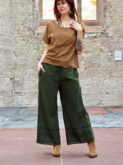 The TwoSisters Tops|Nomad Chic Collectie-Savanna T-shirt Lichtbruin