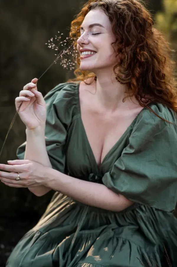 The TwoSisters Gypsy|Zomer-Tara Jurk Kort Mosgroen