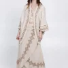 The TwoSisters Plus Size|Nomad Chic Collectie-Terra Soul Kimono Gebroken Wit