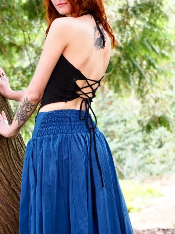 The TwoSisters Ibiza|Gypsy-The Graces rok Blauw (ook extra Breed)