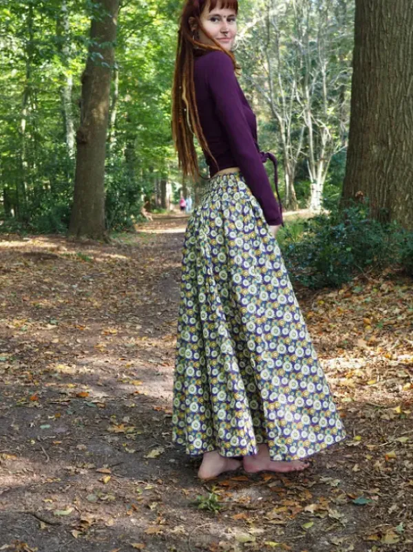 The TwoSisters Ibiza|Gypsy-The Graces rok Print paars (ook Extra Breed)