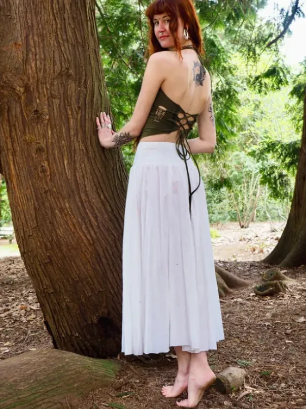 The TwoSisters Ibiza|Gypsy-The Graces rok Wit (ook Extra Breed)