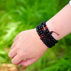 The TwoSisters Kettingen|Buddhist Malas-Tibetan Black Mala 6 mm.