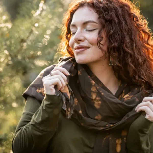 The TwoSisters Sjaals-Tie Dye Sjaal Bruin