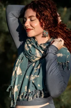 The TwoSisters Sjaals-Tie Dye Sjaal Grijs/blue