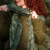 The TwoSisters Sjaals-Tie Dye Sjaal Groen