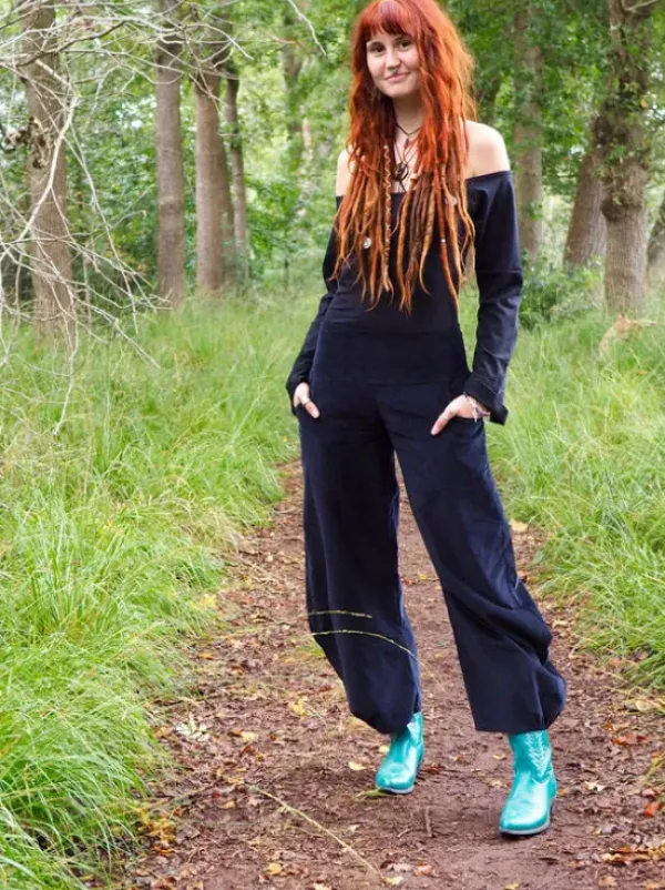 The TwoSisters Broeken|Broeken En Legging-Uma Broek Rib Zwart