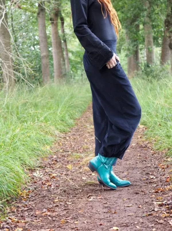 The TwoSisters Broeken|Broeken En Legging-Uma Broek Rib Zwart