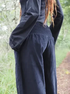 The TwoSisters Broeken|Broeken En Legging-Uma Broek Rib Zwart