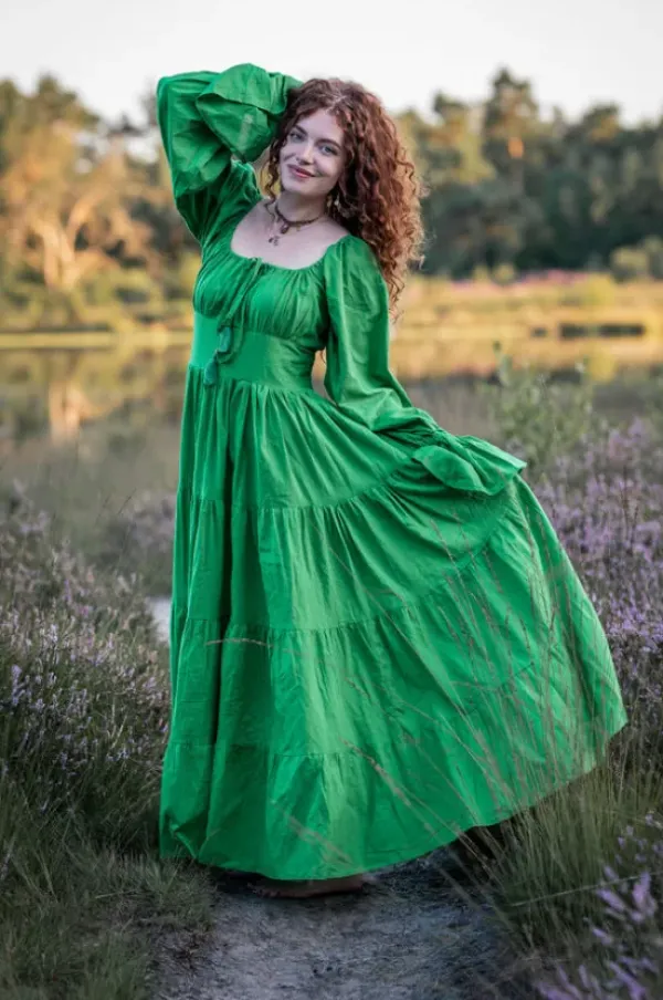 The TwoSisters Plus Size|Zwangerschapsjurk-Vaiana Lange Knalgroen