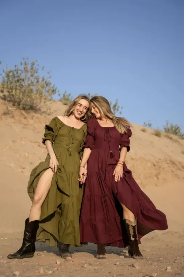 The TwoSisters Plus Size|Zwangerschapsjurk-Vaiana Zomerjurk Burgundy