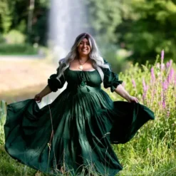 The TwoSisters Plus Size|Zwangerschapsjurk-Vaiana Zomerjurk Groen
