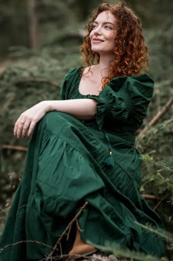 The TwoSisters Plus Size|Zwangerschapsjurk-Vaiana Zomerjurk Groen