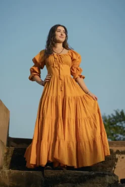 The TwoSisters Plus Size|Zwangerschapsjurk-Vaiana Zomerjurk Zonnebloemgeel