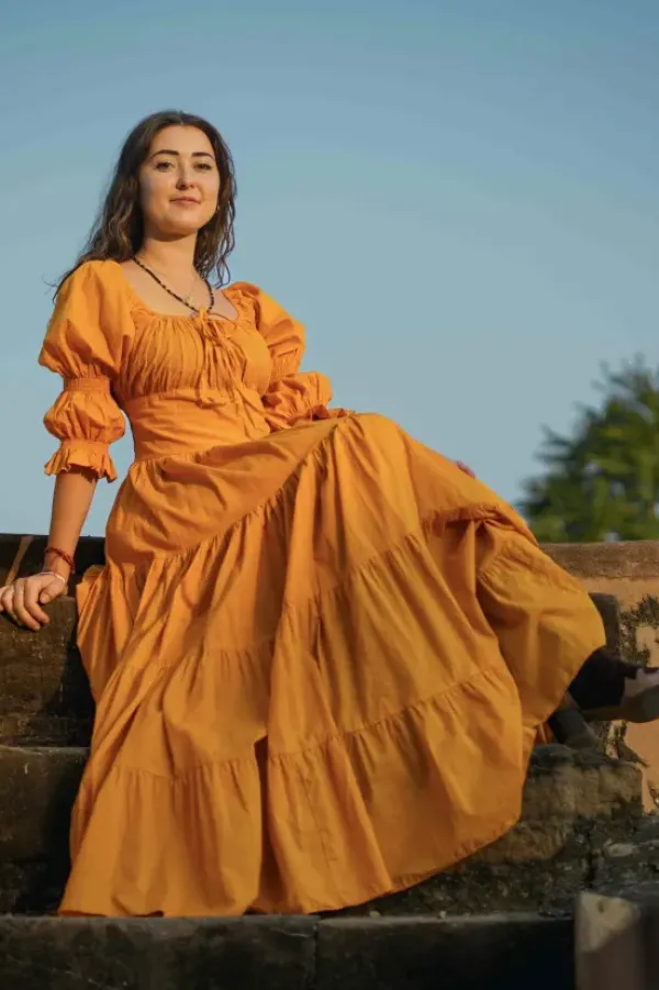 The TwoSisters Plus Size|Zwangerschapsjurk-Vaiana Zomerjurk Zonnebloemgeel