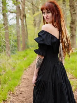 The TwoSisters Plus Size|Zwangerschapsjurk-Vaiana Zomerjurk Zwart
