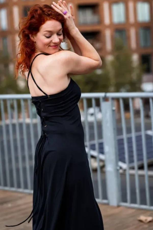 The TwoSisters Gypsy|Zomer-Vivien Strapless Dress Zwart