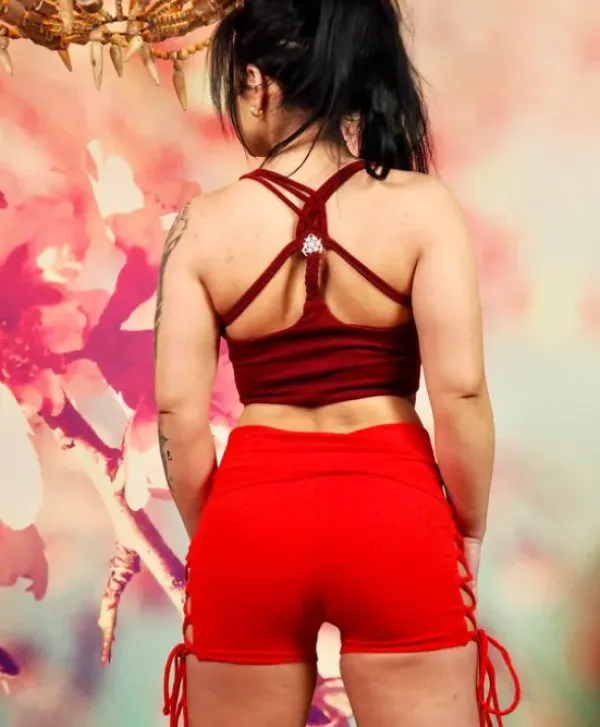 The TwoSisters Broeken|Broeken En Legging-Wild Woman Short Rood