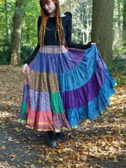The TwoSisters Plus Size|Zijden Rokken-Zijden Gypsy Rok 421