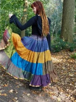 The TwoSisters Plus Size|Zijden Rokken-Zijden Gypsy Rok 404