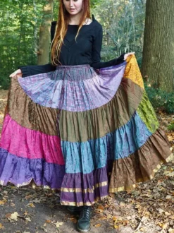 The TwoSisters Plus Size|Zijden Rokken-Zijden Gypsy Rok 404