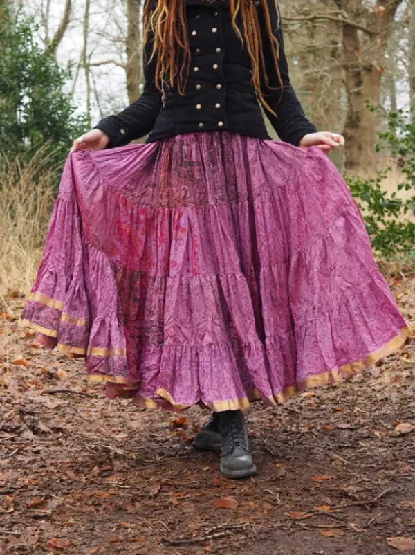 The TwoSisters Plus Size|Zijden Rokken-Zijden Gypsy Rok 225