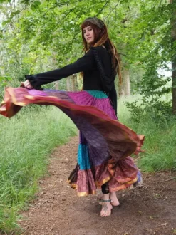 The TwoSisters Plus Size|Zijden Rokken-Zijden Gypsy Rok 350
