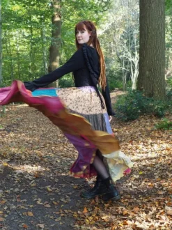 The TwoSisters Plus Size|Zijden Rokken-Zijden Gypsy Rok 420