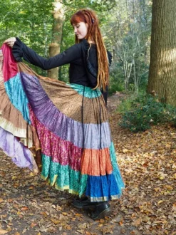 The TwoSisters Plus Size|Zijden Rokken-Zijden Gypsy Rok 397