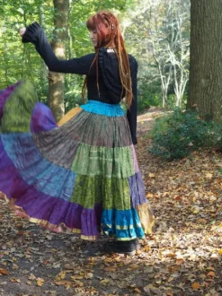 The TwoSisters Plus Size|Zijden Rokken-Zijden Gypsy Rok 414