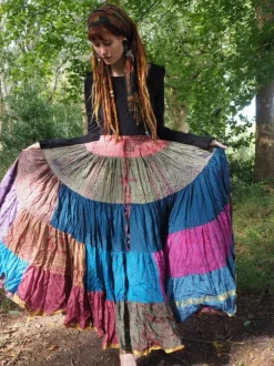 The TwoSisters Plus Size|Zijden Rokken-Zijden Gypsy Rok 437
