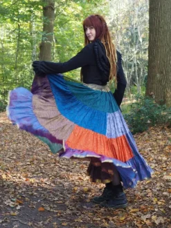 The TwoSisters Plus Size|Zijden Rokken-Zijden Gypsy Rok 431