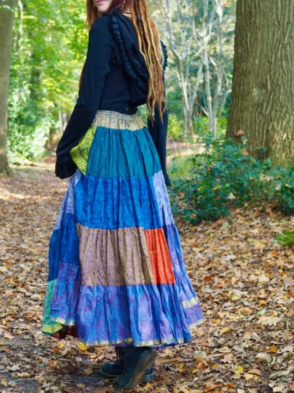 The TwoSisters Plus Size|Zijden Rokken-Zijden Gypsy Rok 431