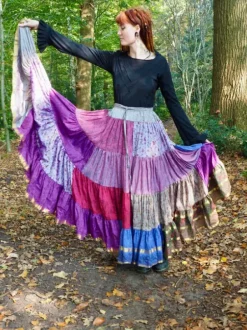 The TwoSisters Plus Size|Zijden Rokken-Zijden Gypsy Rok 391