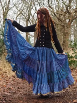 The TwoSisters Plus Size|Zijden Rokken-Zijden Gypsy Rok 217