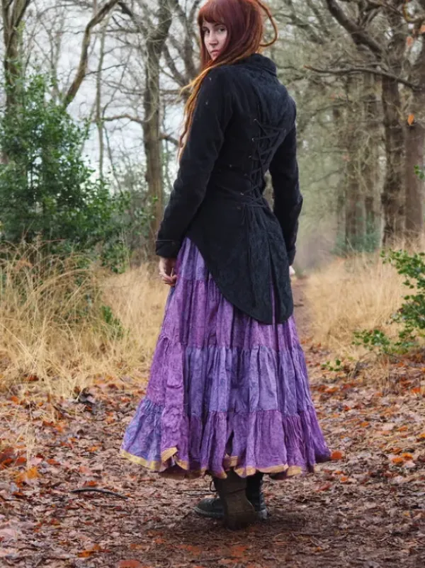 The TwoSisters Plus Size|Zijden Rokken-Zijden Gypsy Rok 262