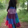 The TwoSisters Plus Size|Zijden Rokken-Zijden Gypsy Rok 358