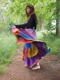The TwoSisters Plus Size|Zijden Rokken-Zijden Gypsy Rok 358