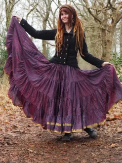 The TwoSisters Plus Size|Zijden Rokken-Zijden Gypsy Rok 223