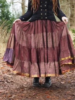 The TwoSisters Plus Size|Zijden Rokken-Zijden Gypsy Rok 226