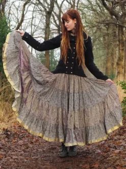 The TwoSisters Plus Size|Zijden Rokken-Zijden Gypsy Rok 269