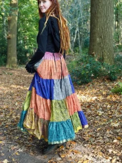 The TwoSisters Plus Size|Zijden Rokken-Zijden Gypsy Rok 405