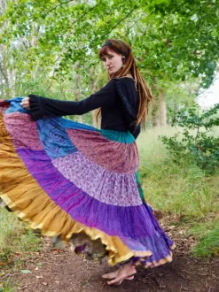 The TwoSisters Plus Size|Zijden Rokken-Zijden Gypsy Rok 440