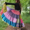 The TwoSisters Plus Size|Zijden Rokken-Zijden Gypsy Rok 348