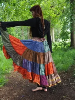 The TwoSisters Plus Size|Zijden Rokken-Zijden Gypsy Rok 301