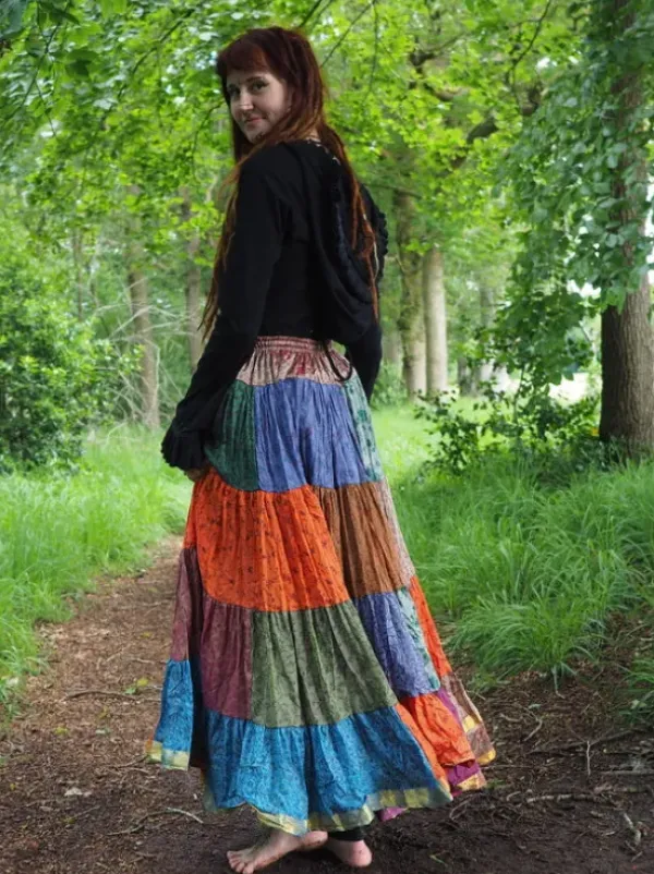 The TwoSisters Plus Size|Zijden Rokken-Zijden Gypsy Rok 301