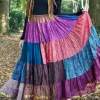 The TwoSisters Plus Size|Zijden Rokken-Zijden Gypsy Rok 422